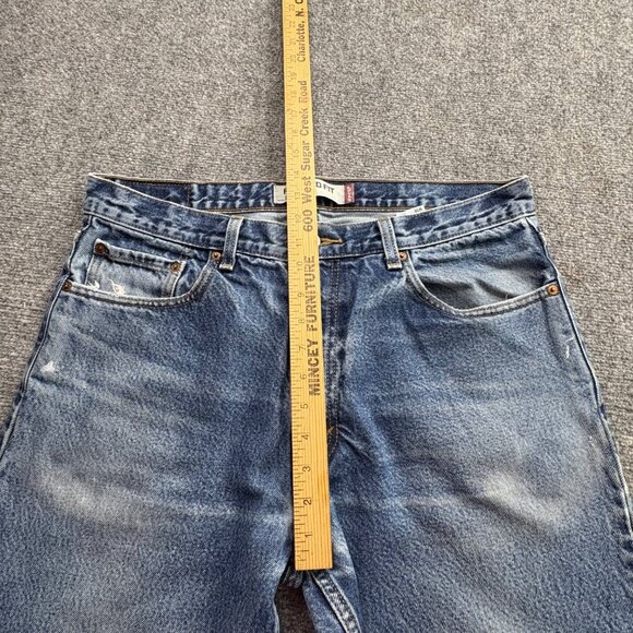 Levis 550 Jeans Mens 36x24 Blue Relaxed Fit Baggy Distressed Paint Splatter - Picture 14 of 16